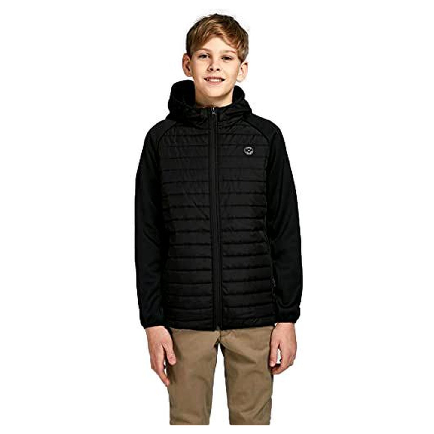CHAQUETA NEGRA NIÑO JACK & JONES 12182303