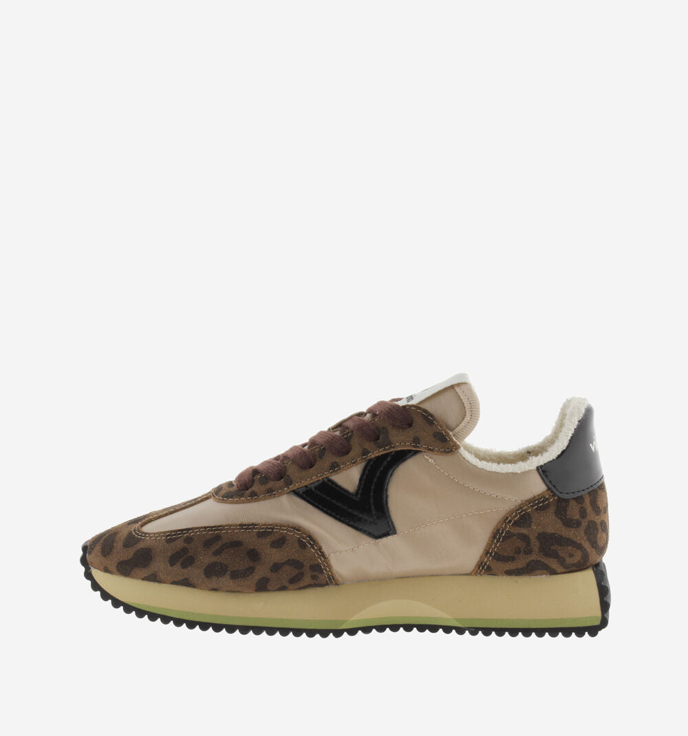 ZAPATILLAS VICTORIA COSMOS NYLON ANIMAL PRINT & SERRAJE 134116