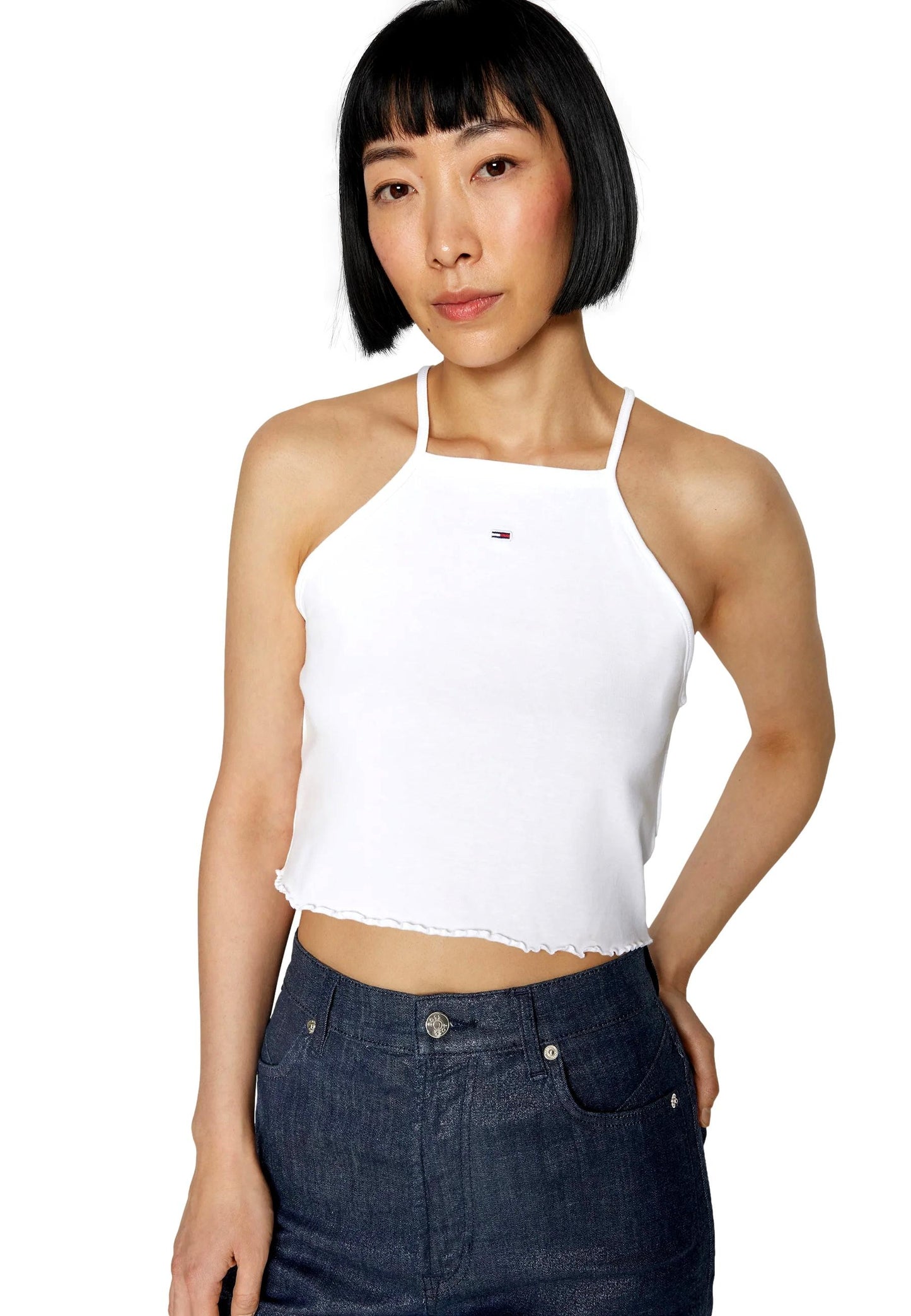 TOP MUJER SLIM BABYLOCK TOMMY JEANS DW0DW17885