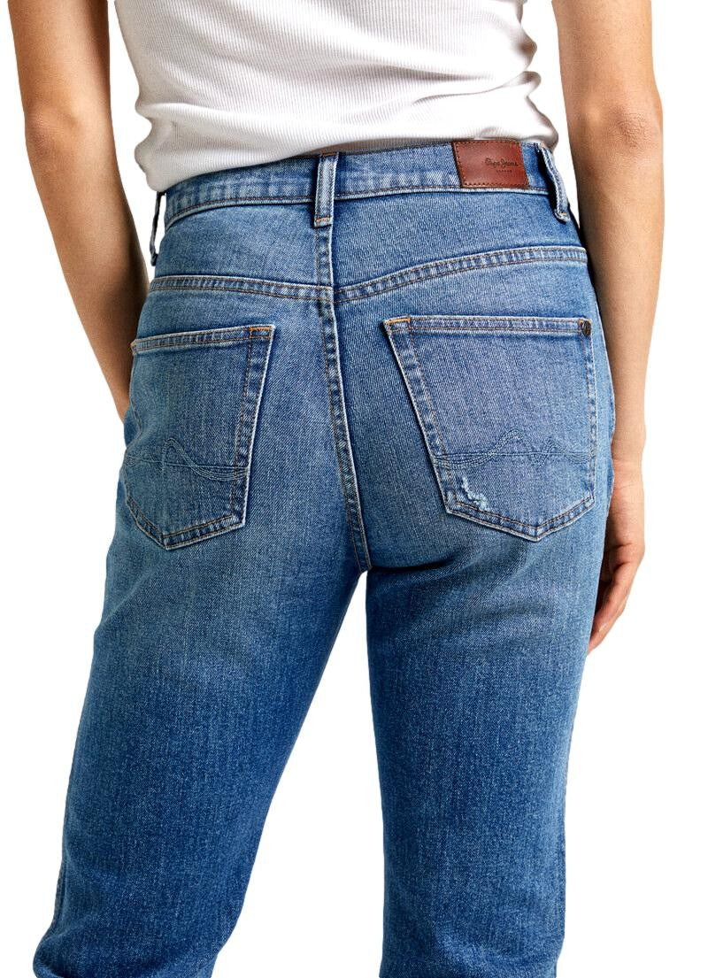 VAQUERO MUJER SLIM CROP TIRO ALTO PEPE JEANS PL204690RI1
