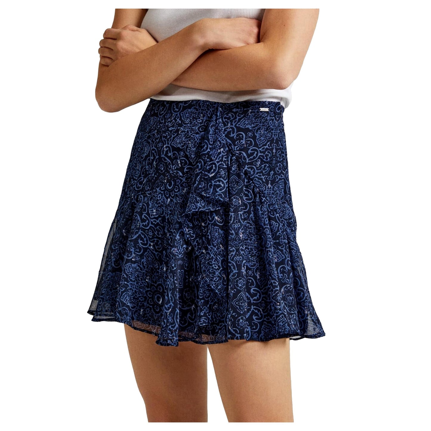 FALDA CORTA CON VOLANTES PEPE JEANS PL901111