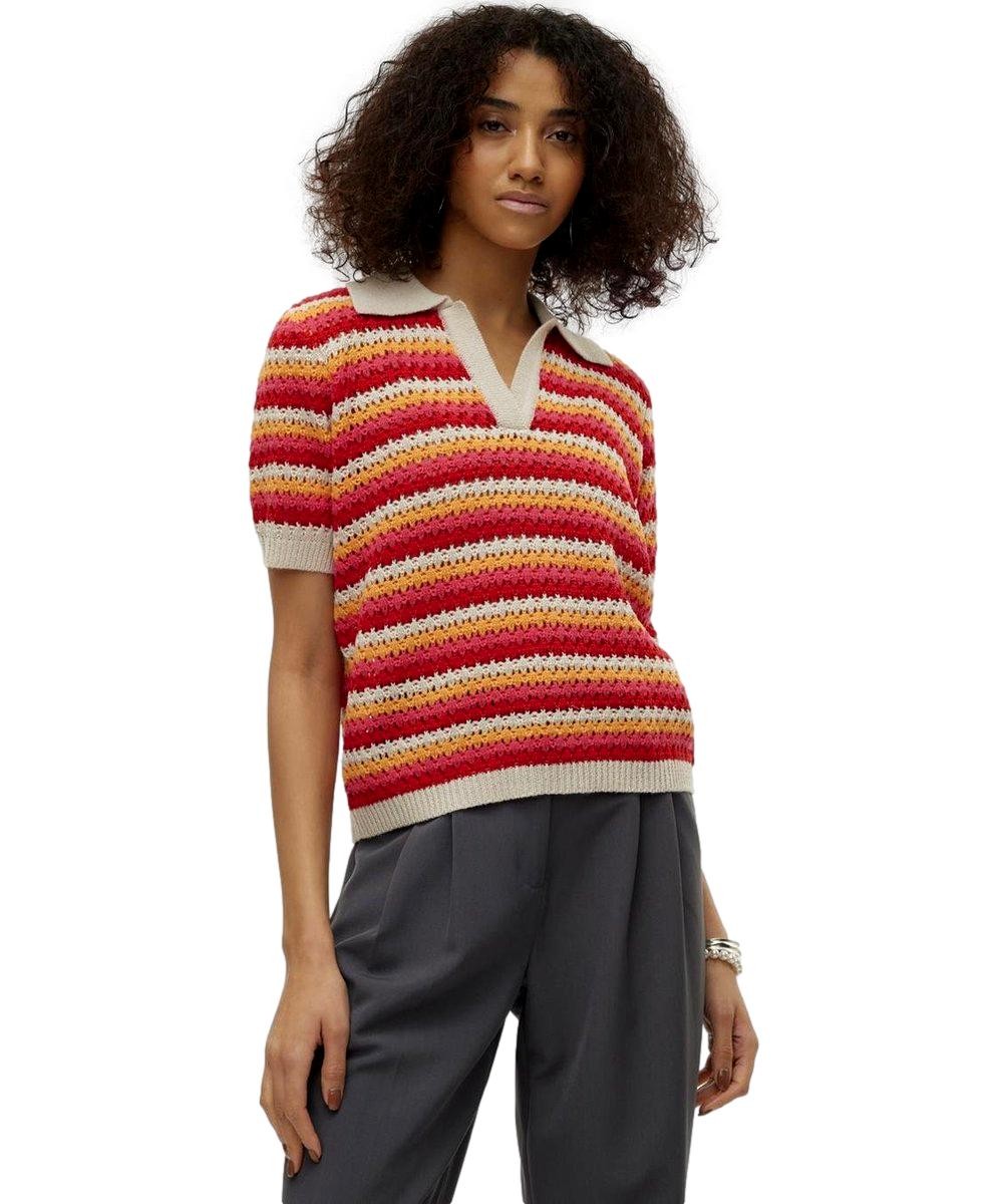 TOP CROCHET CUELLO CAMISERO MUJER VERO MODA 10308216