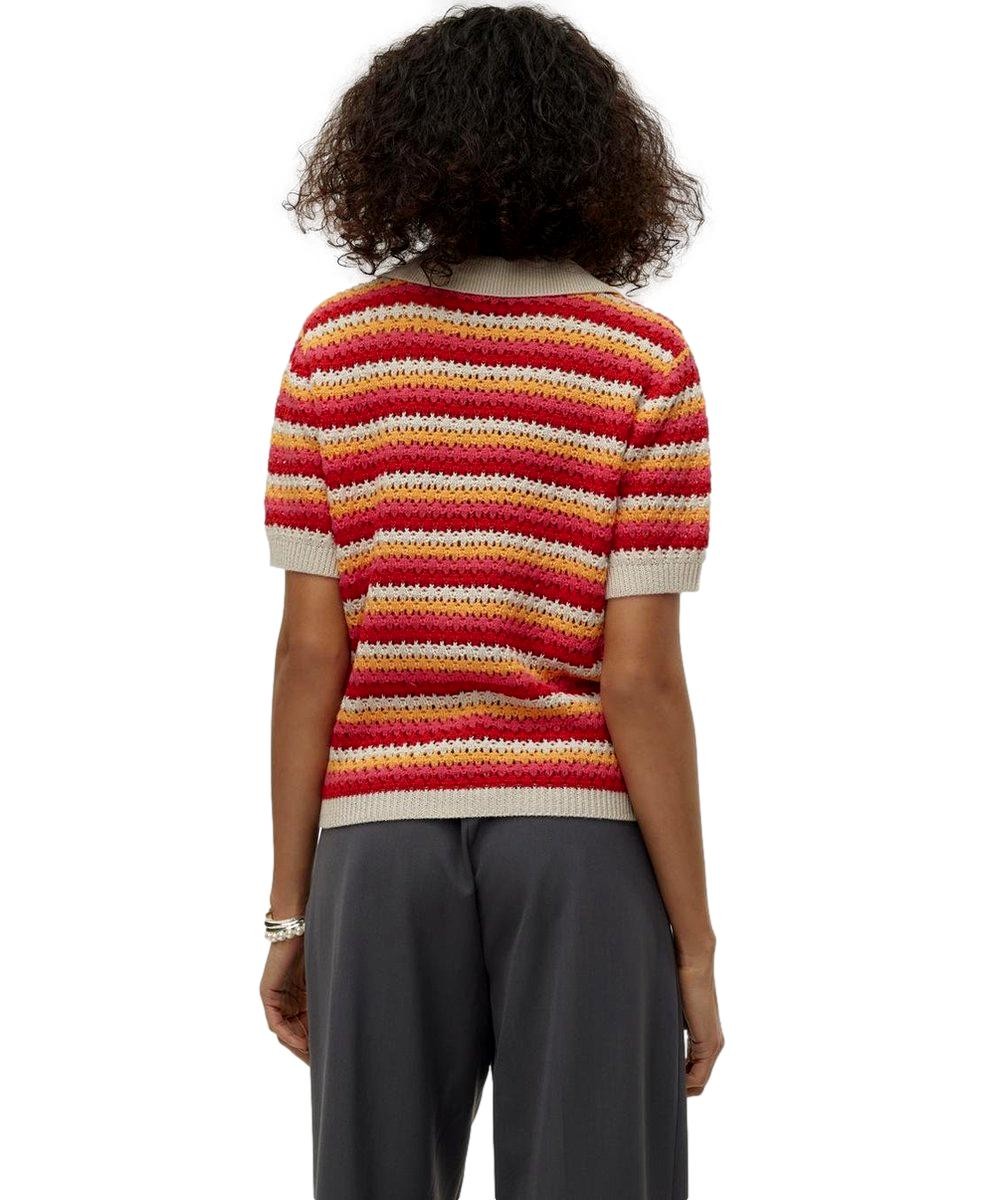 TOP CROCHET CUELLO CAMISERO MUJER VERO MODA 10308216