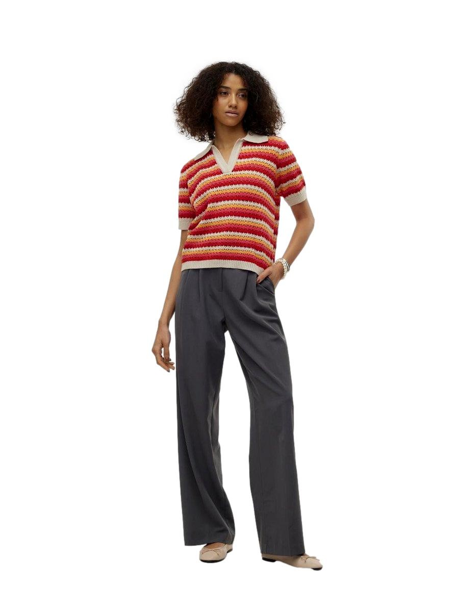 TOP CROCHET CUELLO CAMISERO MUJER VERO MODA 10308216