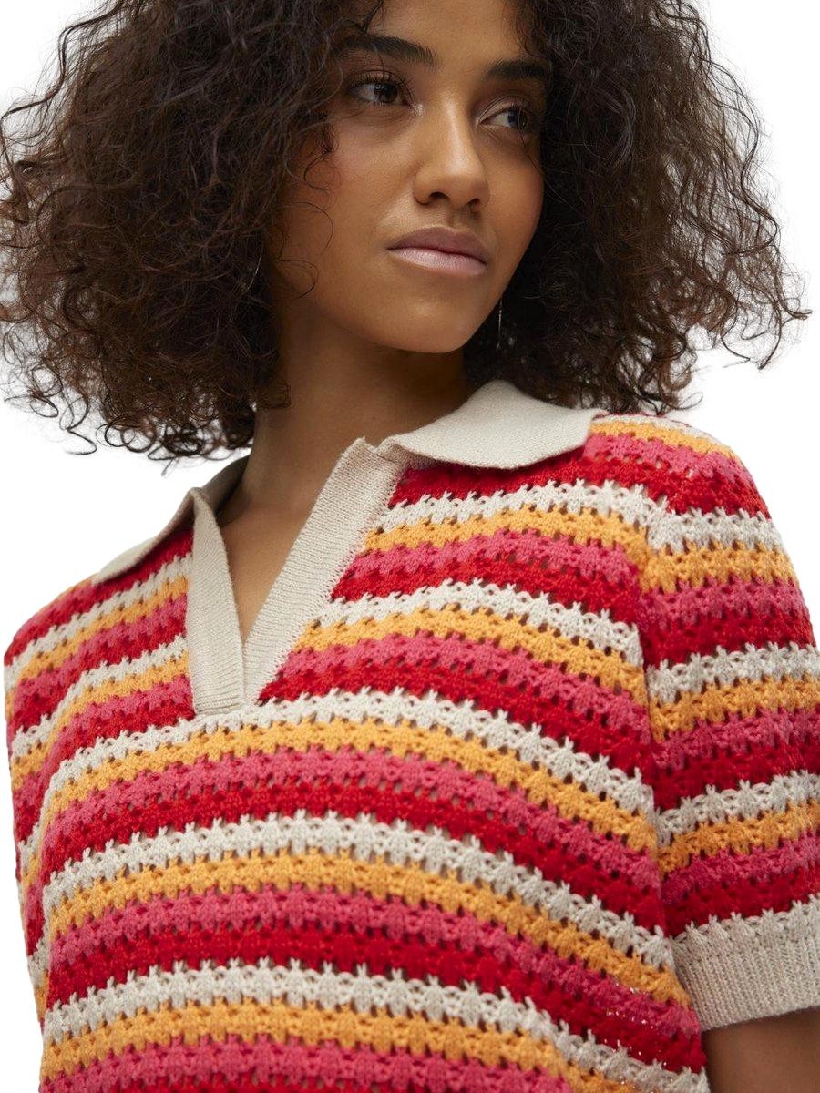 TOP CROCHET CUELLO CAMISERO MUJER VERO MODA 10308216