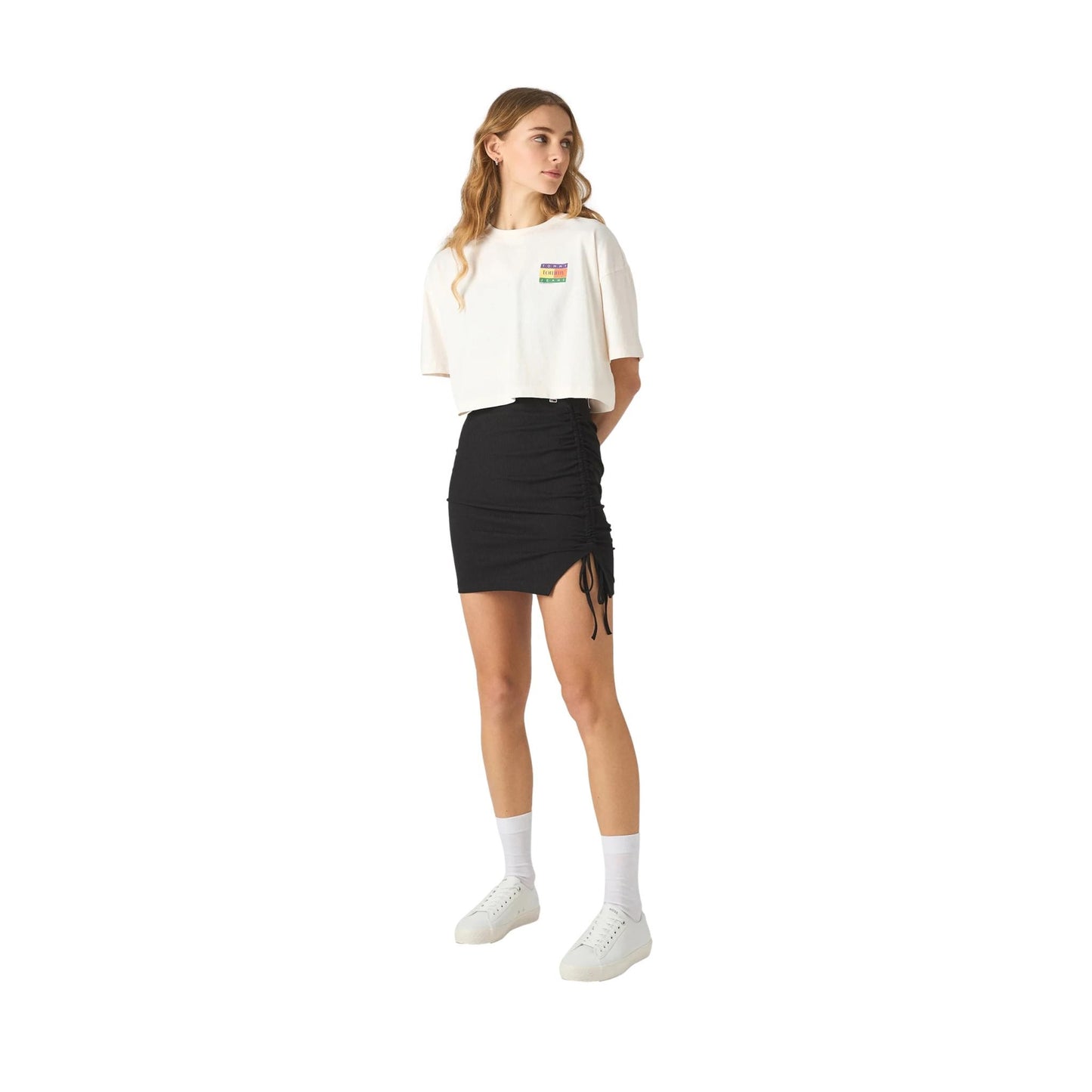 FALDA TUBO MUJER GATHERING TOMMY JEANS DW0DW17962
