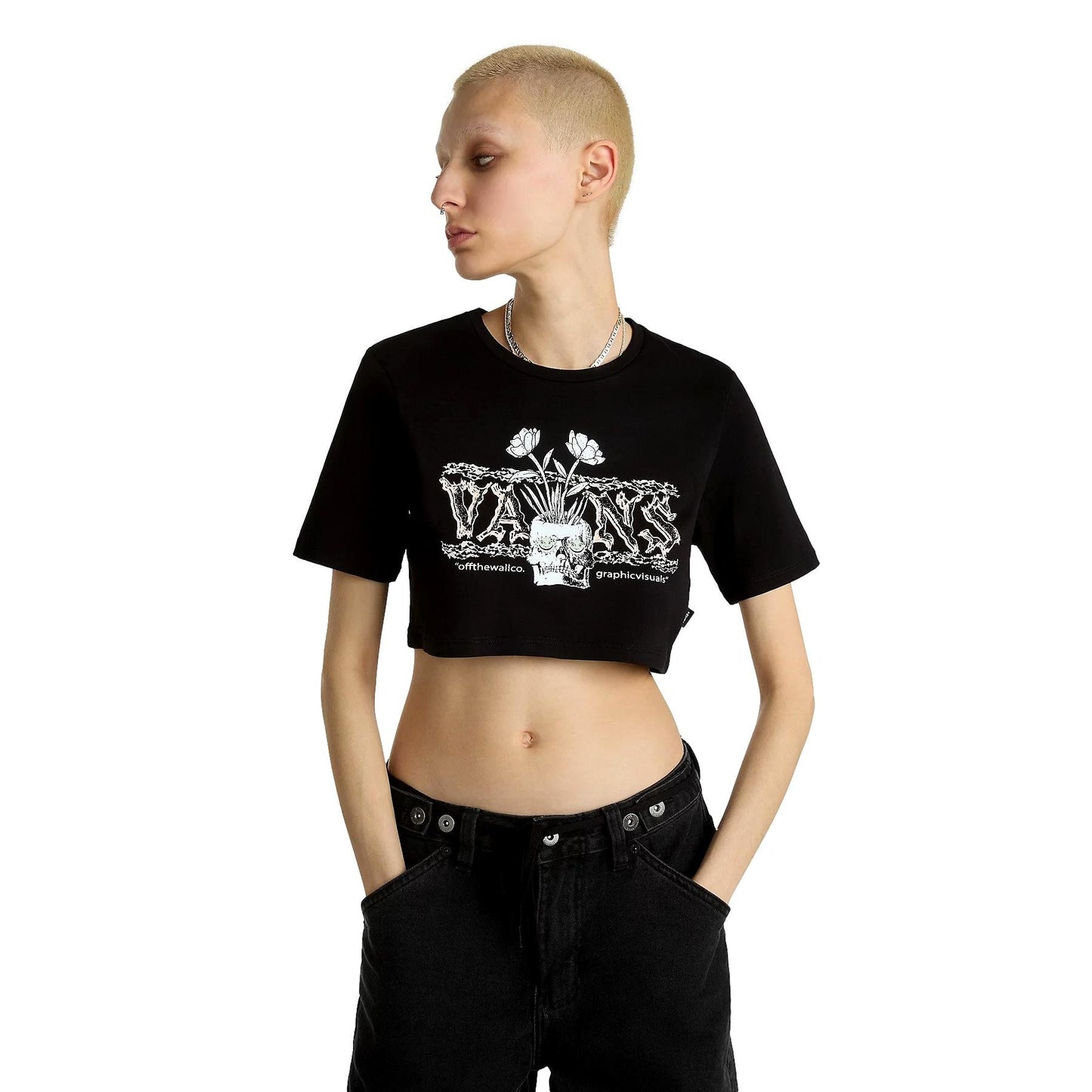 CAMISETA VANS MUJER GROWING IDEAS CREW DROP