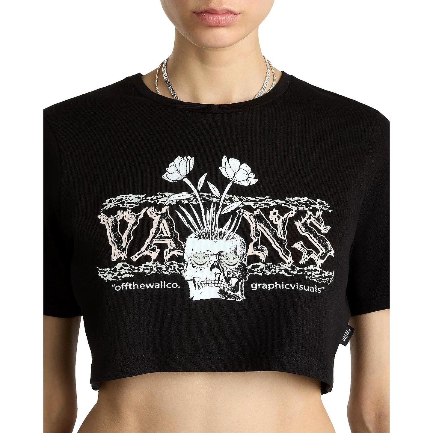 CAMISETA VANS MUJER GROWING IDEAS CREW DROP