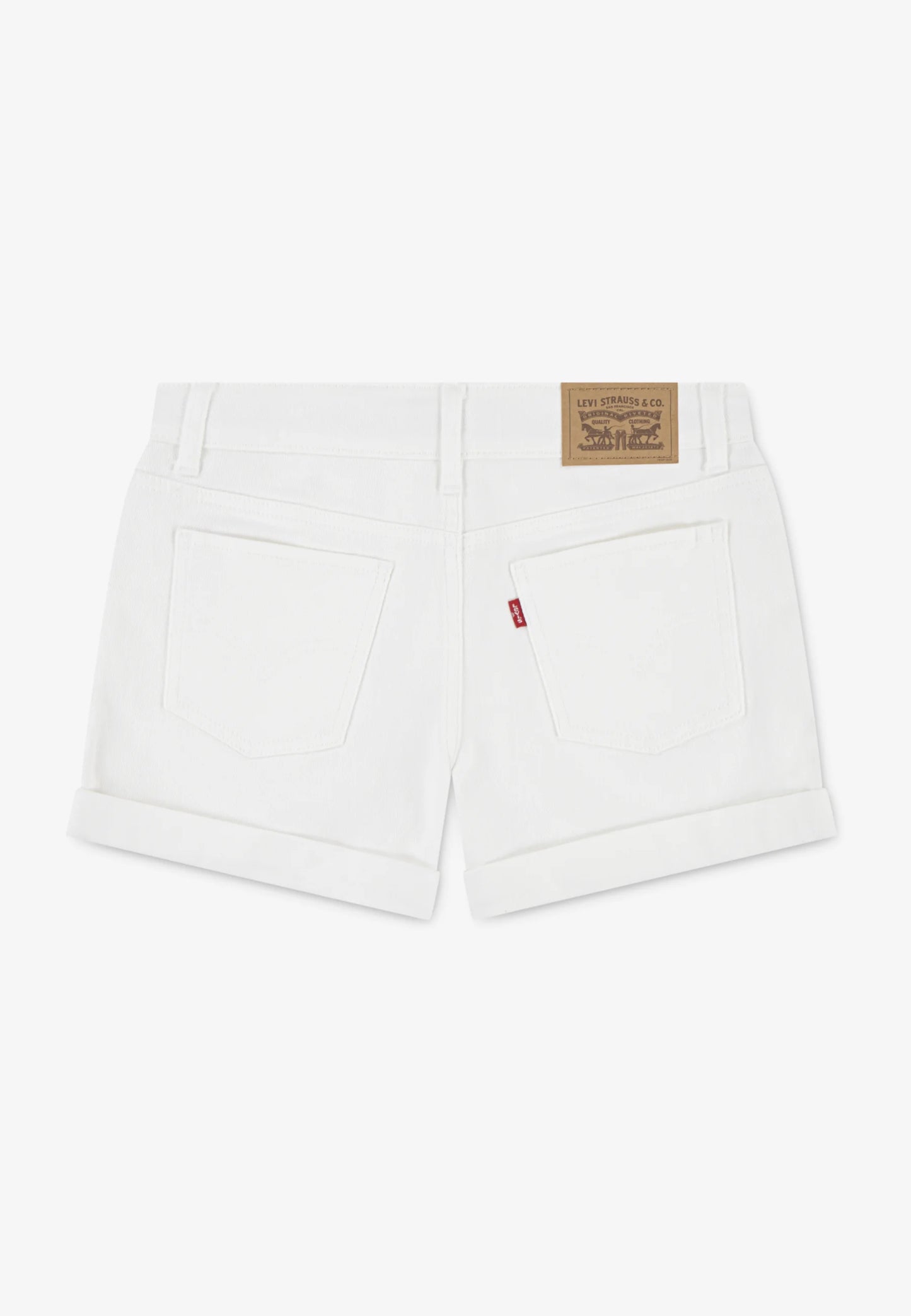 PANTALON CORTO LEVIS NIÑA BLANCO 4EH272