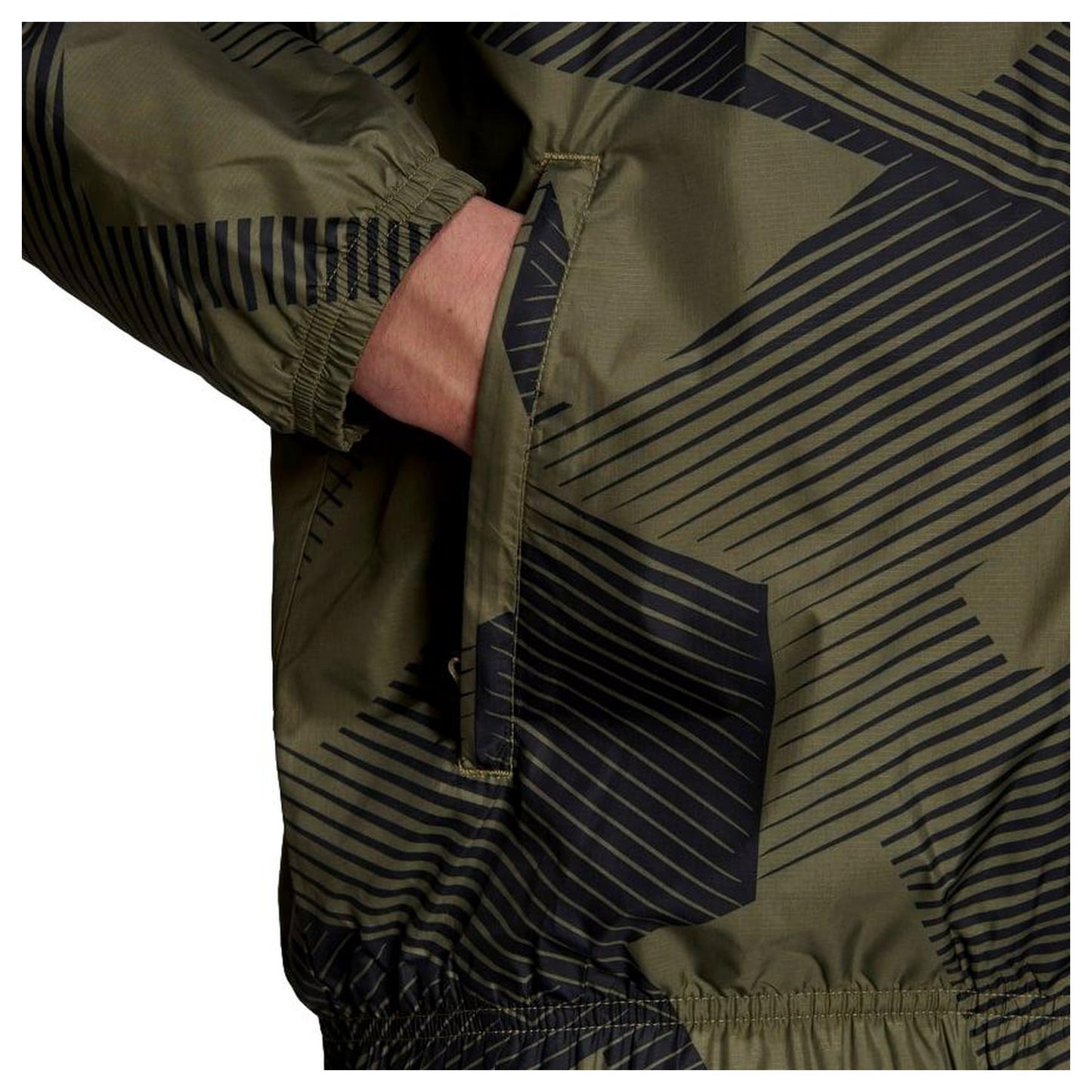 CHAQUETA CHANDAL MARRÓN ADIDAS H18413