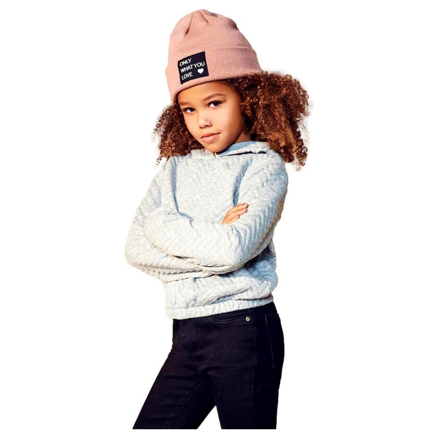 SUDADERA GRIS NIÑA KIDS ONLY 15235549