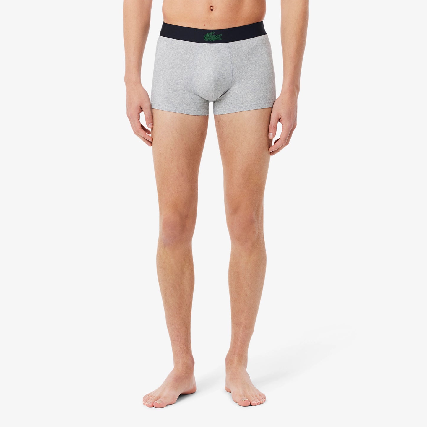 PACK 3 BOXERS LACOSTE ABIMES/VERT-ARGENT SH5154
