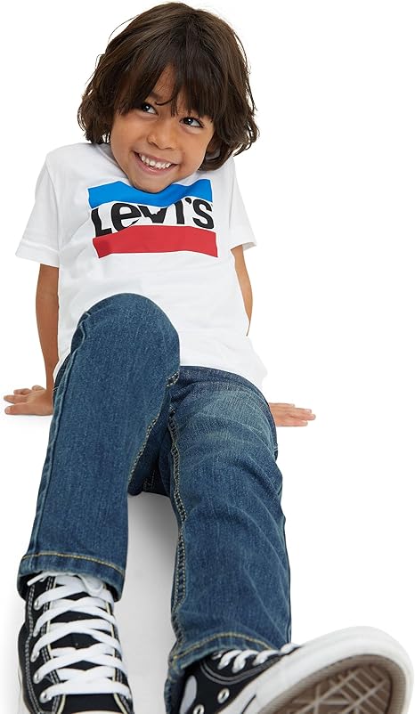 PANTALON LARGO LEVIS NIÑO AZUL 8E2006-M8N