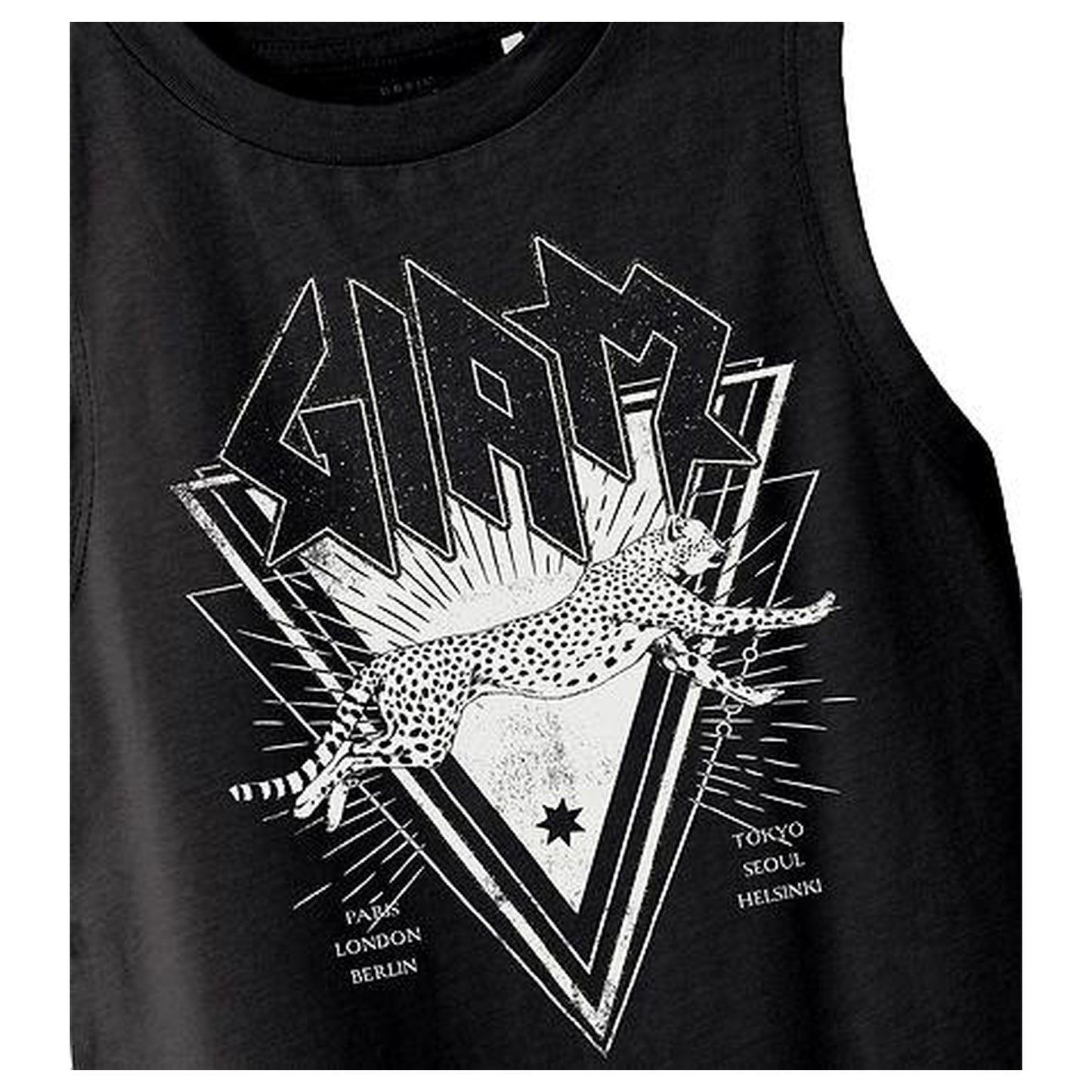 CAMISETA NEGRA NIÑA NAME IT 13202655