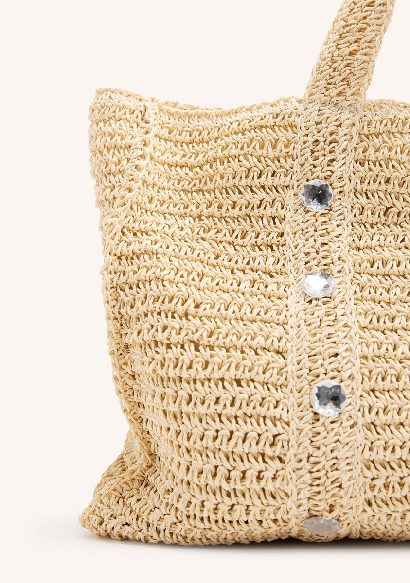 BOLSO MUJER TOTE RAFIA GIOSEPPO 75504