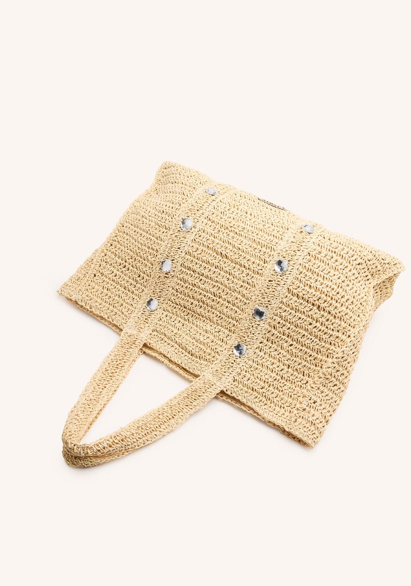 BOLSO MUJER TOTE RAFIA GIOSEPPO 75504