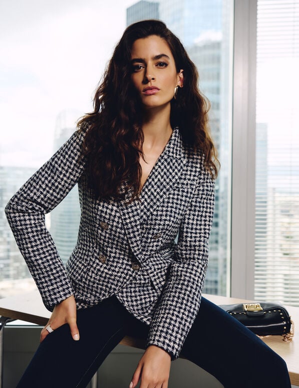 BLAZER RECTO CUADROS 252-VJEAN.F