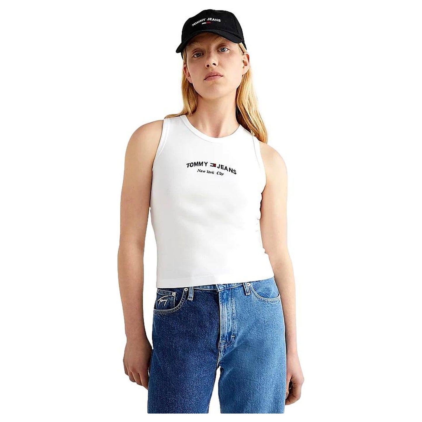CAMISETA BLANCA MUJER TOMMY JEANS DW0DW13822