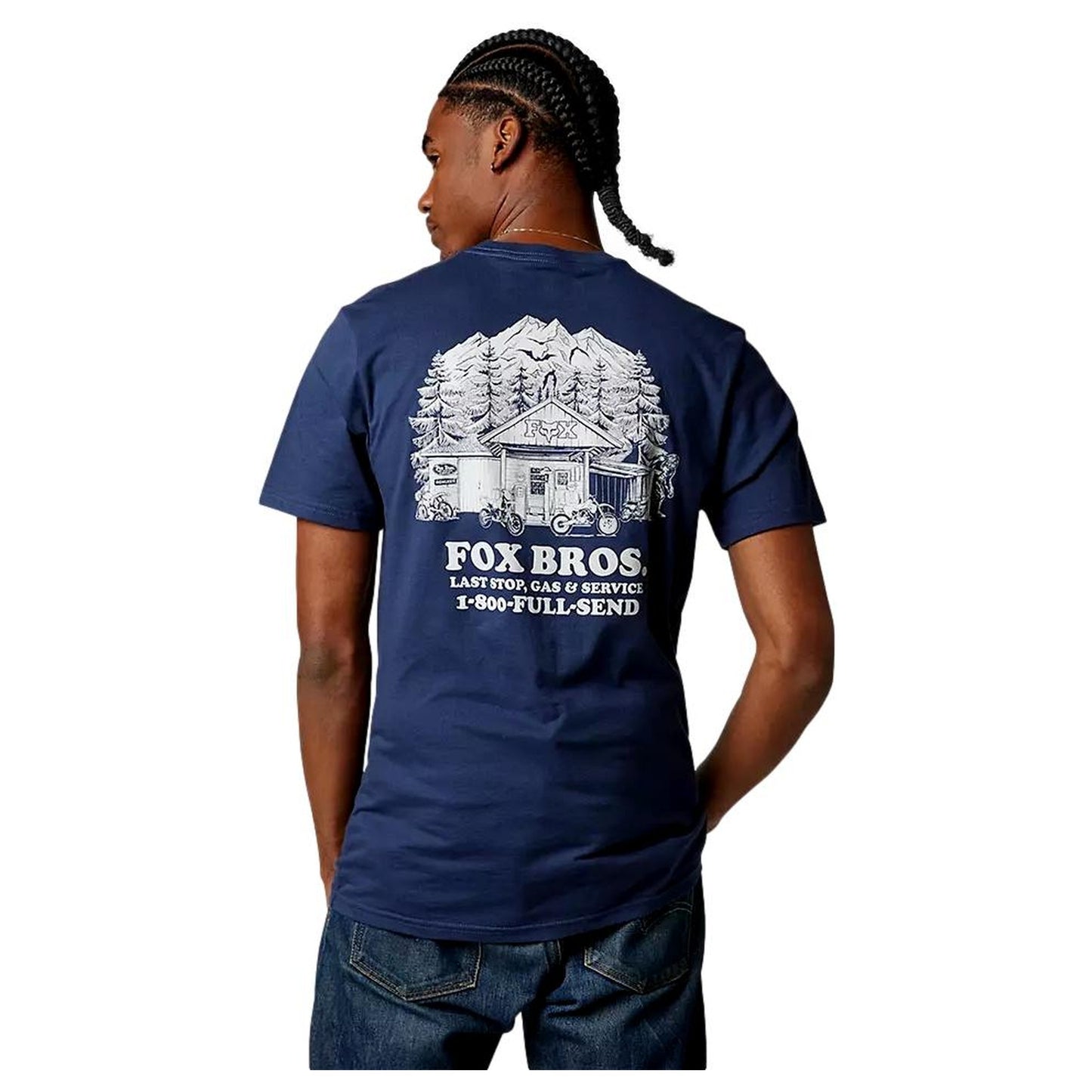 CAMISETA AZUL HOMBRE FOX OUT AND ABOUT 29785