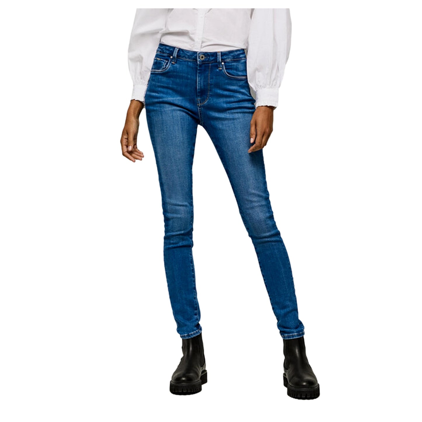 VAQUERO TIRO ALTO SKINNY PEPE JEANS PL204155