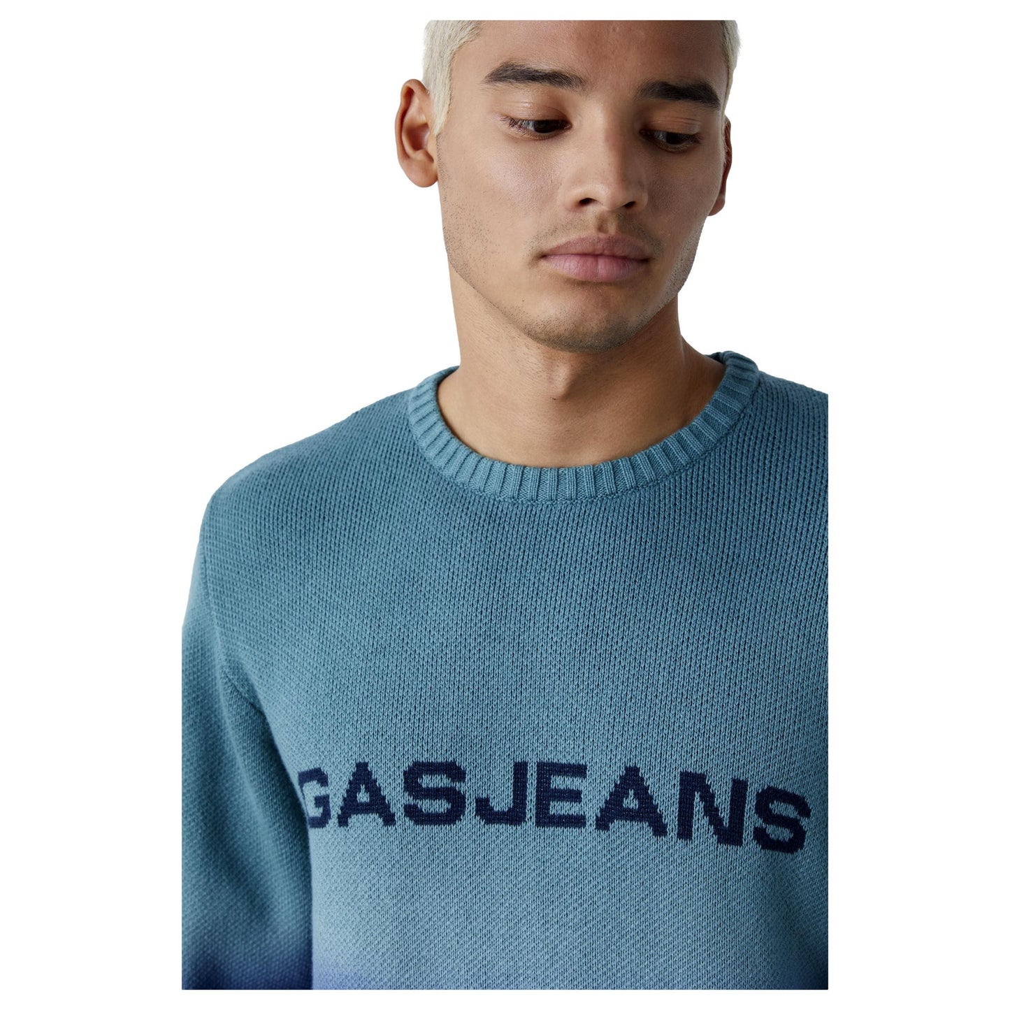 JERSEY CUELLO REDONDO GAS JEANS AZUL A4103