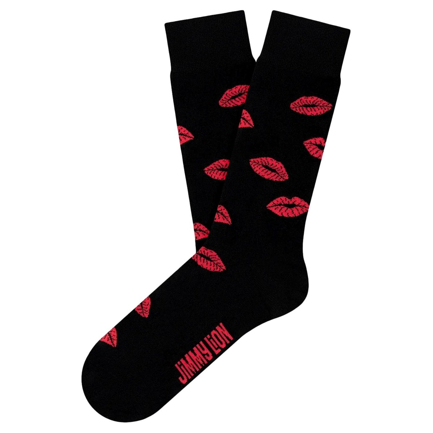 CALCETINES UNISEX JIMMY LION KISSES BLACK