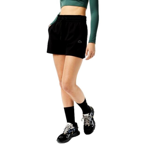 PANTALON CORTO NEGRO MUJER LACOSTE GF5378