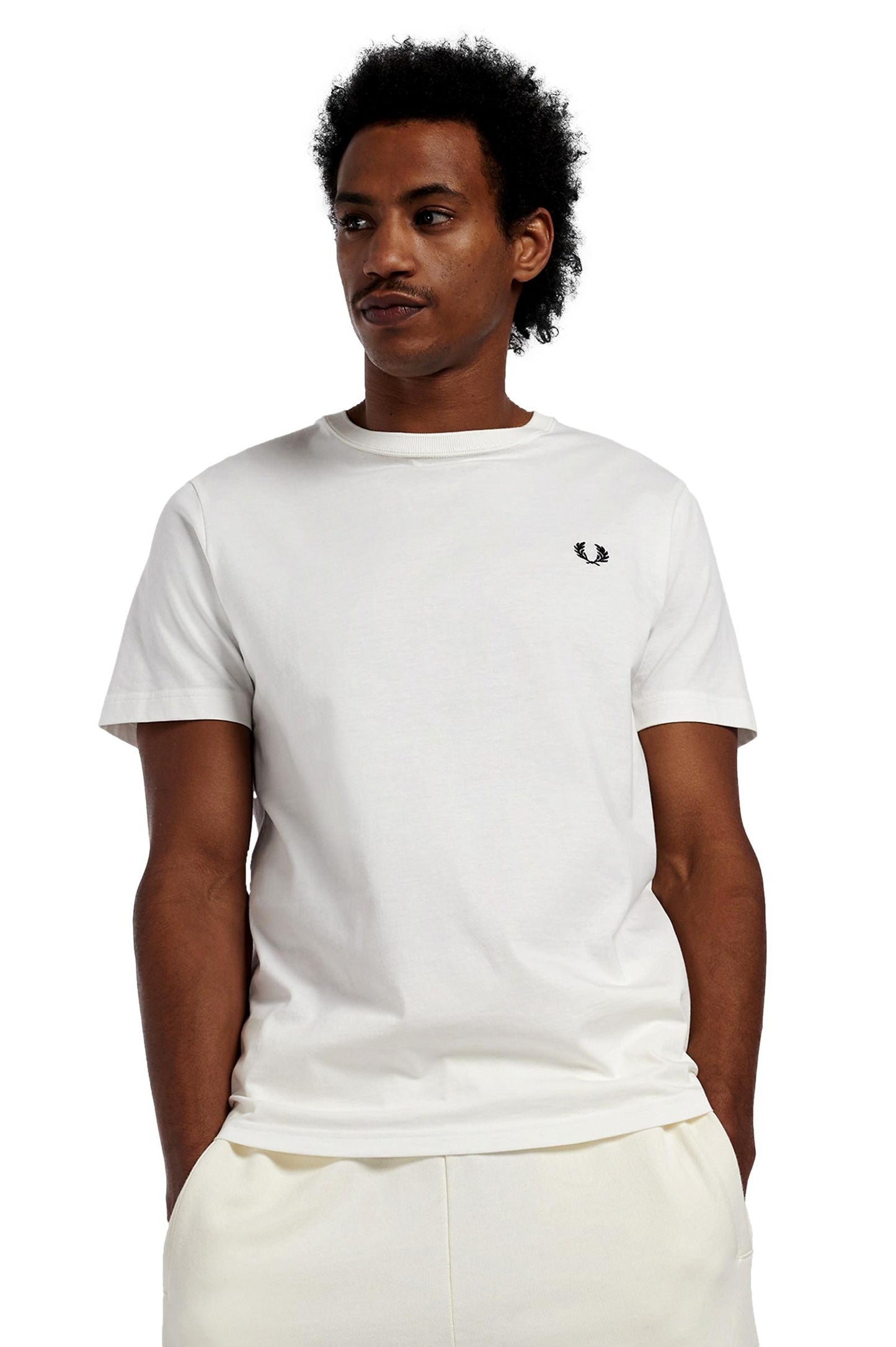 CAMISETA BLANCA HOMBRE FRED PERRY M1600