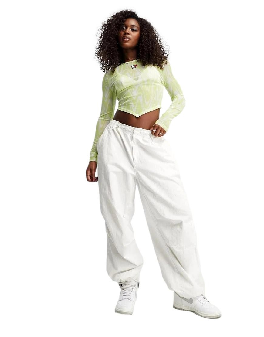 CAMISETA DE MALLA PSICODELICO MUJER TOMMY JEANS DW0DW15302