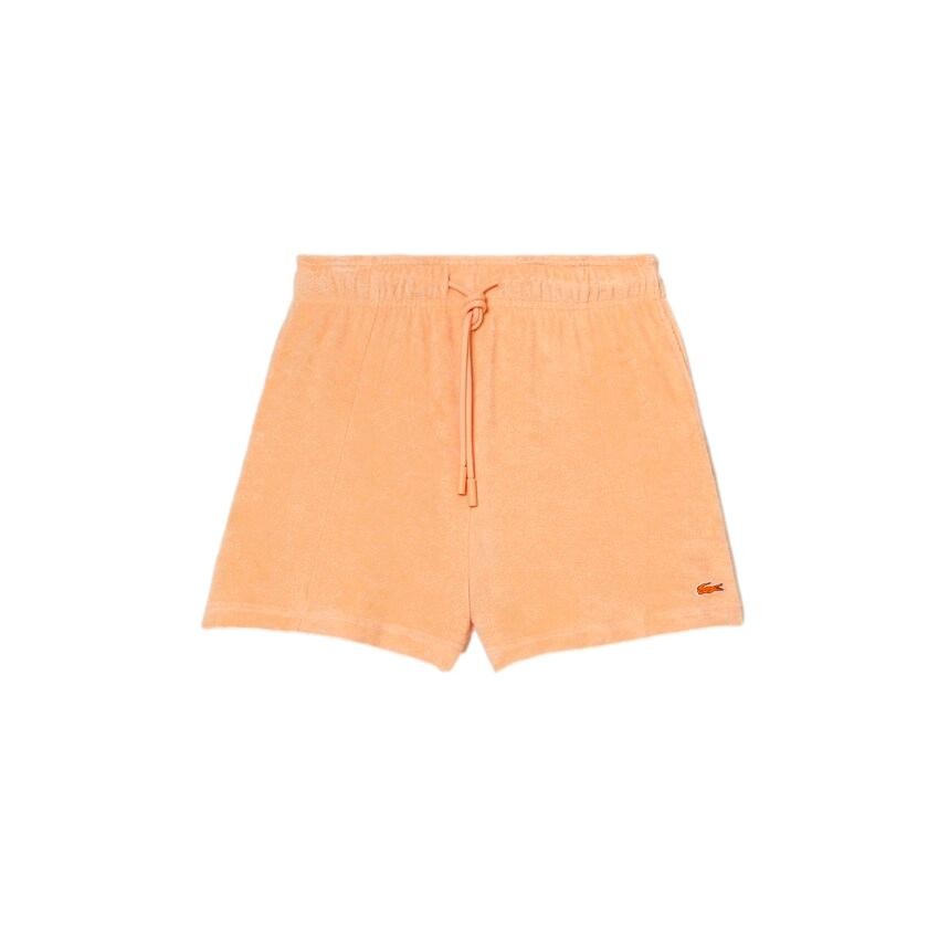 PANTALON CORTO NARANJA MUJER LACOSTE GF6419