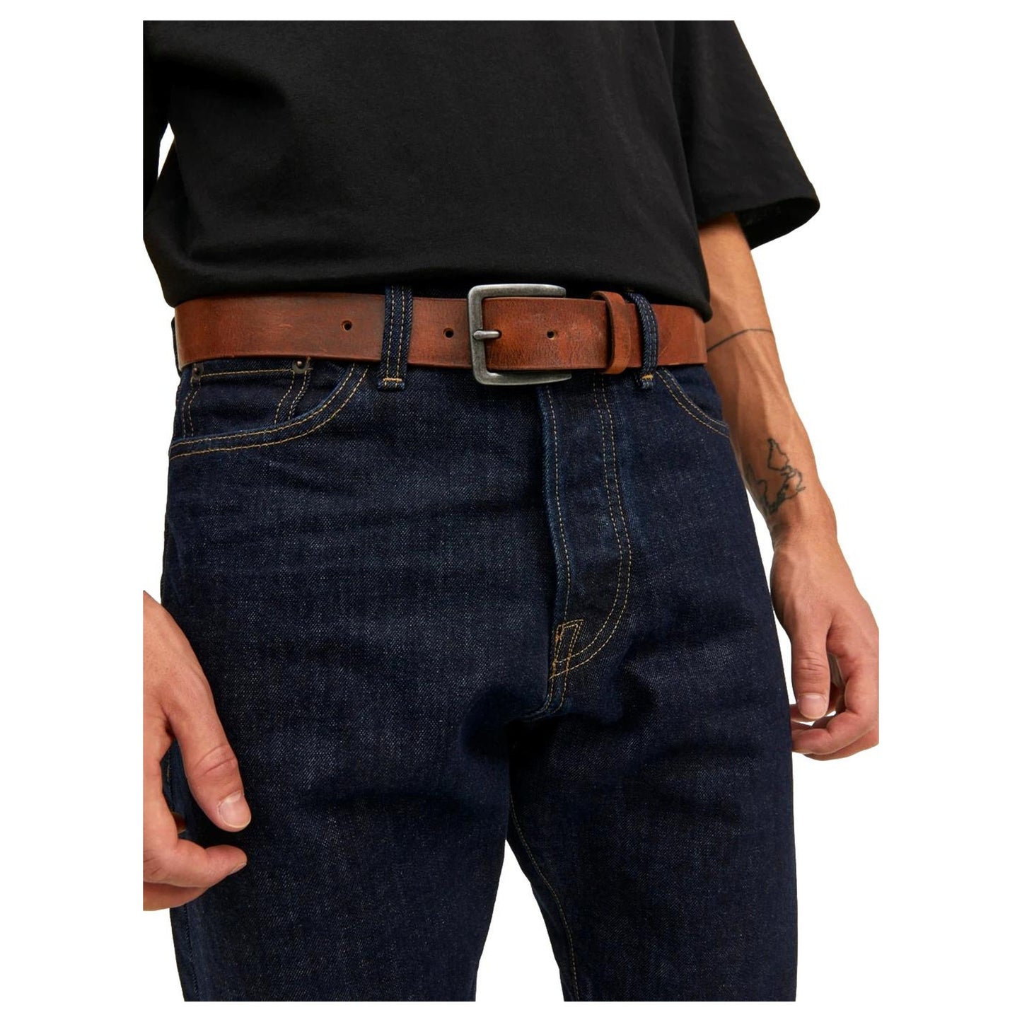 CINTURON DE PIEL HOMBRE JACK&JONES 12152757