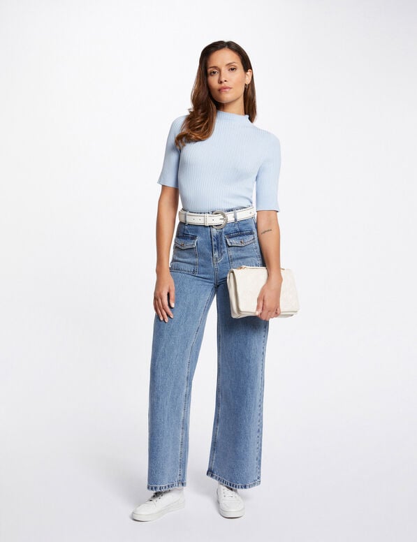 PANTALON VAQUERO MUJER PIERNA ANCHA MORGAN 241-PWIDE