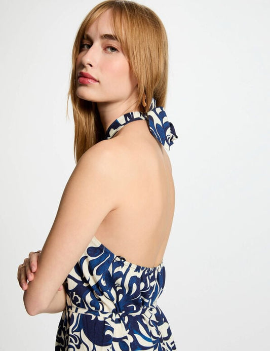 VESTIDO LARGO ESTAMPADO MUJER MORGAN 251-RCALY