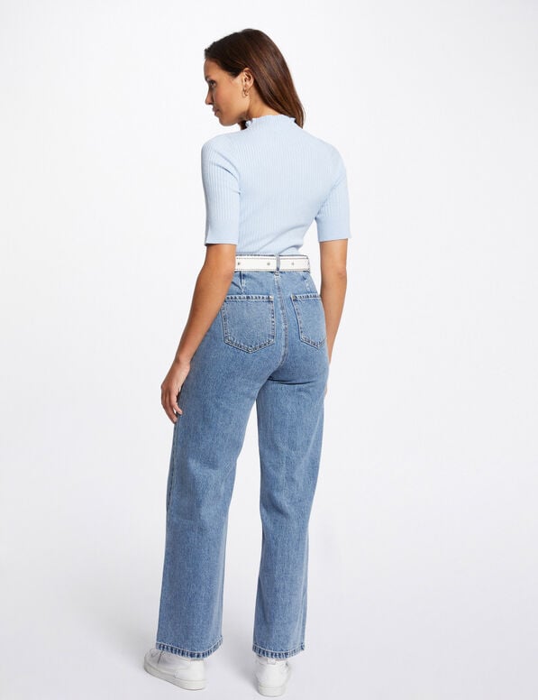 PANTALON VAQUERO MUJER PIERNA ANCHA MORGAN 241-PWIDE
