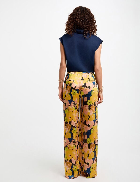 PANTALON MUJER MORGAN PIERNA ANCHA ESTAMPADO 252-PERY