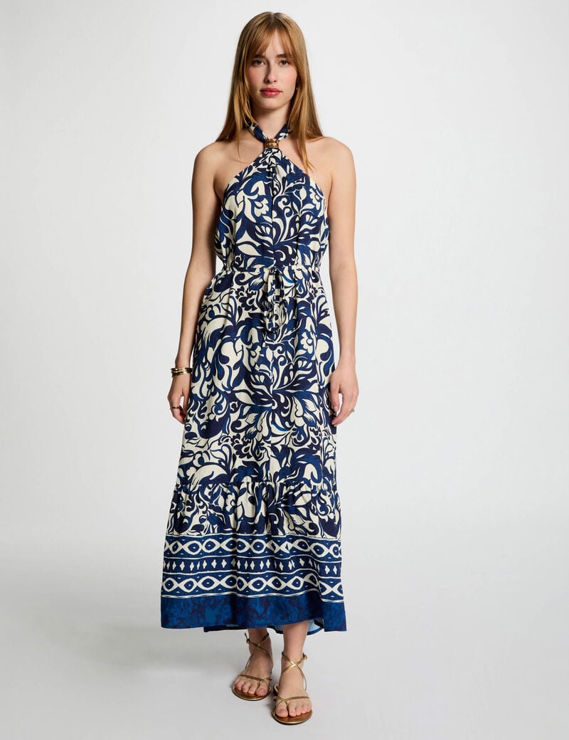 VESTIDO LARGO ESTAMPADO MUJER MORGAN 251-RCALY
