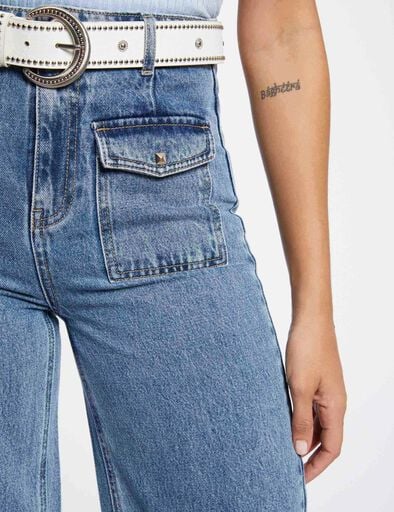 PANTALON VAQUERO MUJER PIERNA ANCHA MORGAN 241-PWIDE
