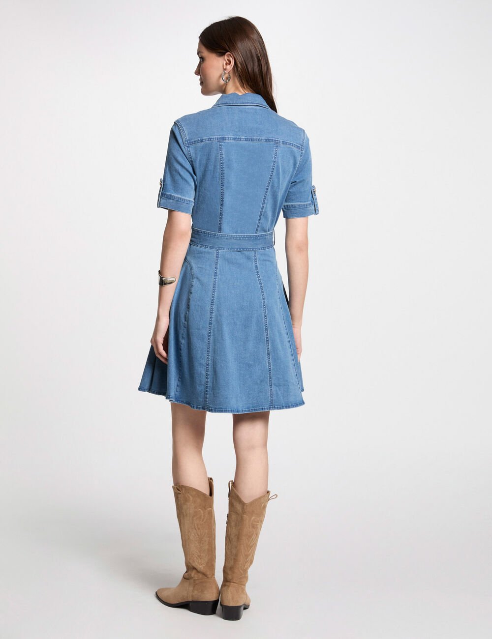VESTIDO TEJANO MUJER MORGAN 241-RIXES