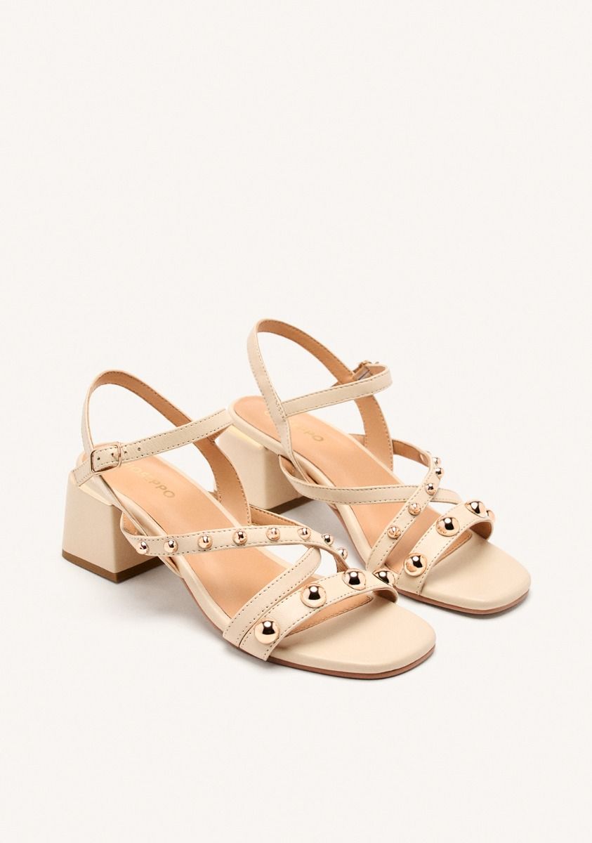 SANDALIAS MUJER TACHAS PIEL ABINGTON 75196