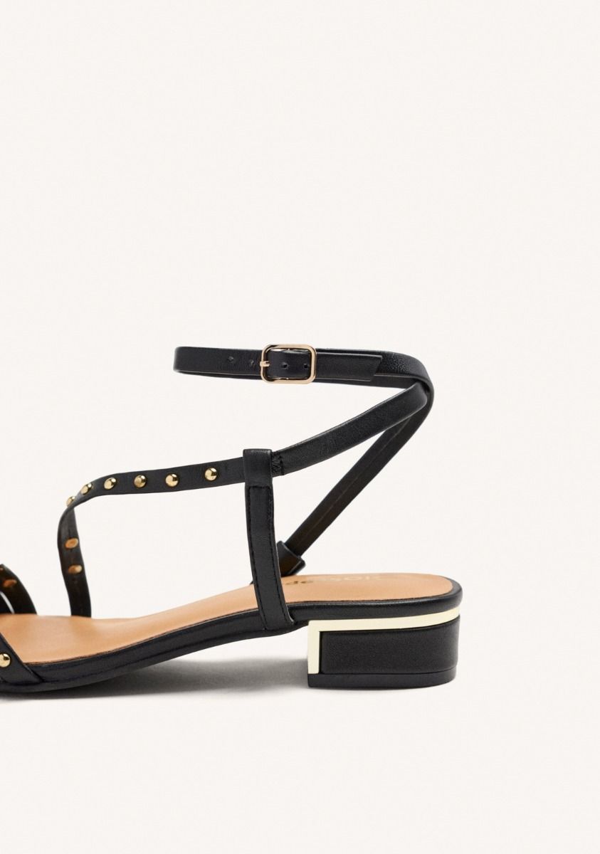 SANDALIAS MUJER DE PIEL TACÓN TACHAS BEALS 75423