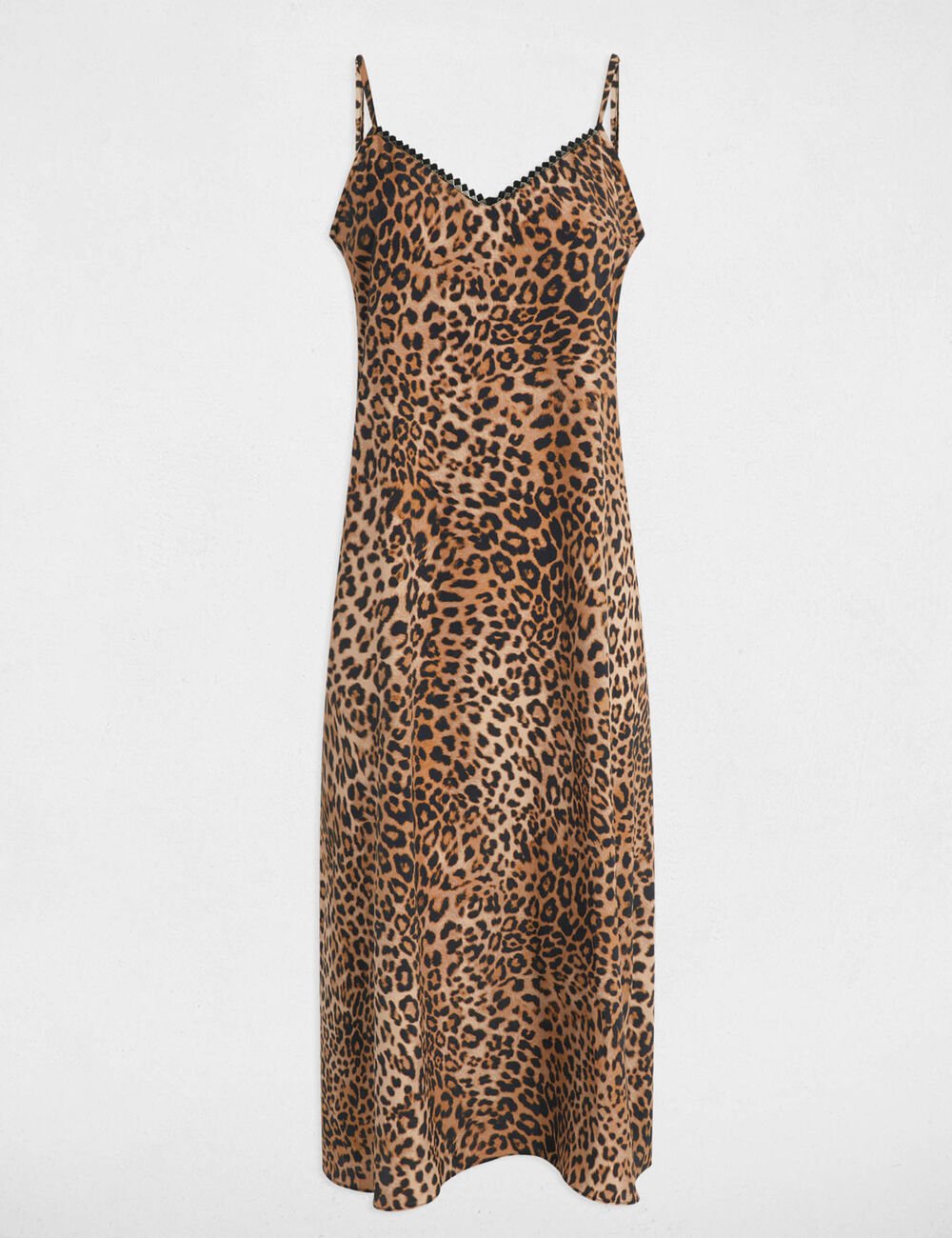VESTIDO MIDI RECTO ESTAMPADO MULTICOLOR MUJER MORGAN 251-RCADIX