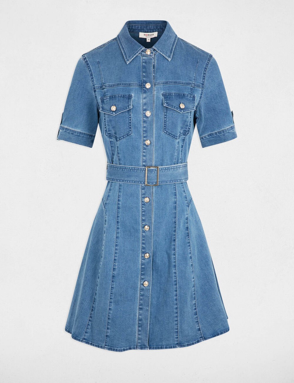 VESTIDO TEJANO MUJER MORGAN 241-RIXES