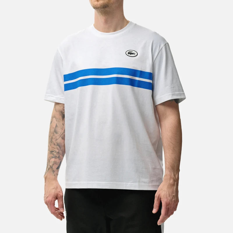 CAMISETA CON ESTAMPADO BLANCO LACOSTE TH8590 00 001