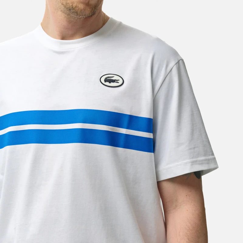CAMISETA CON ESTAMPADO BLANCO LACOSTE TH8590 00 001