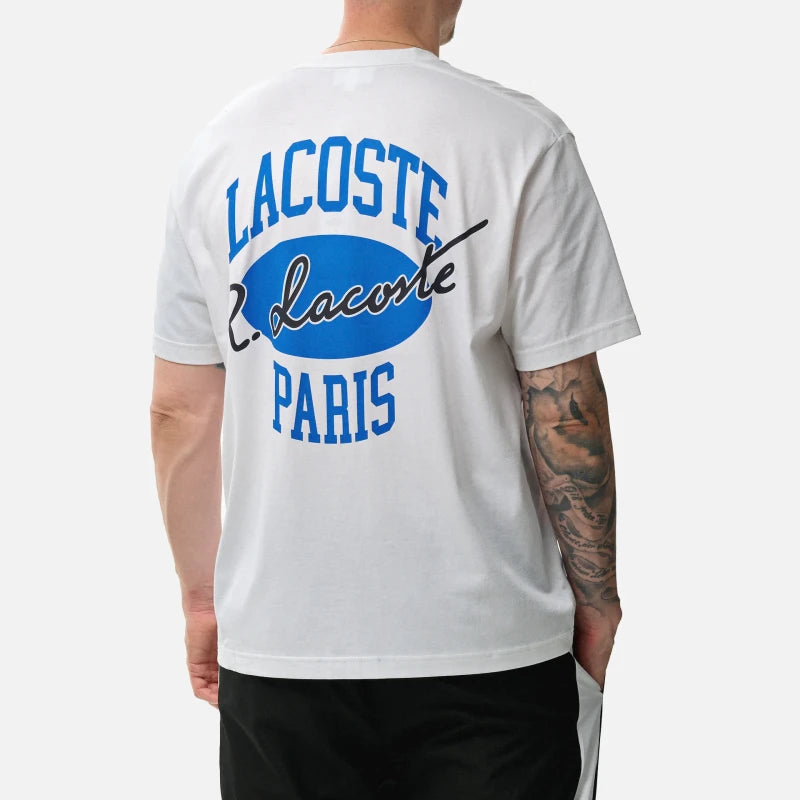 CAMISETA CON ESTAMPADO BLANCO LACOSTE TH8590 00 001
