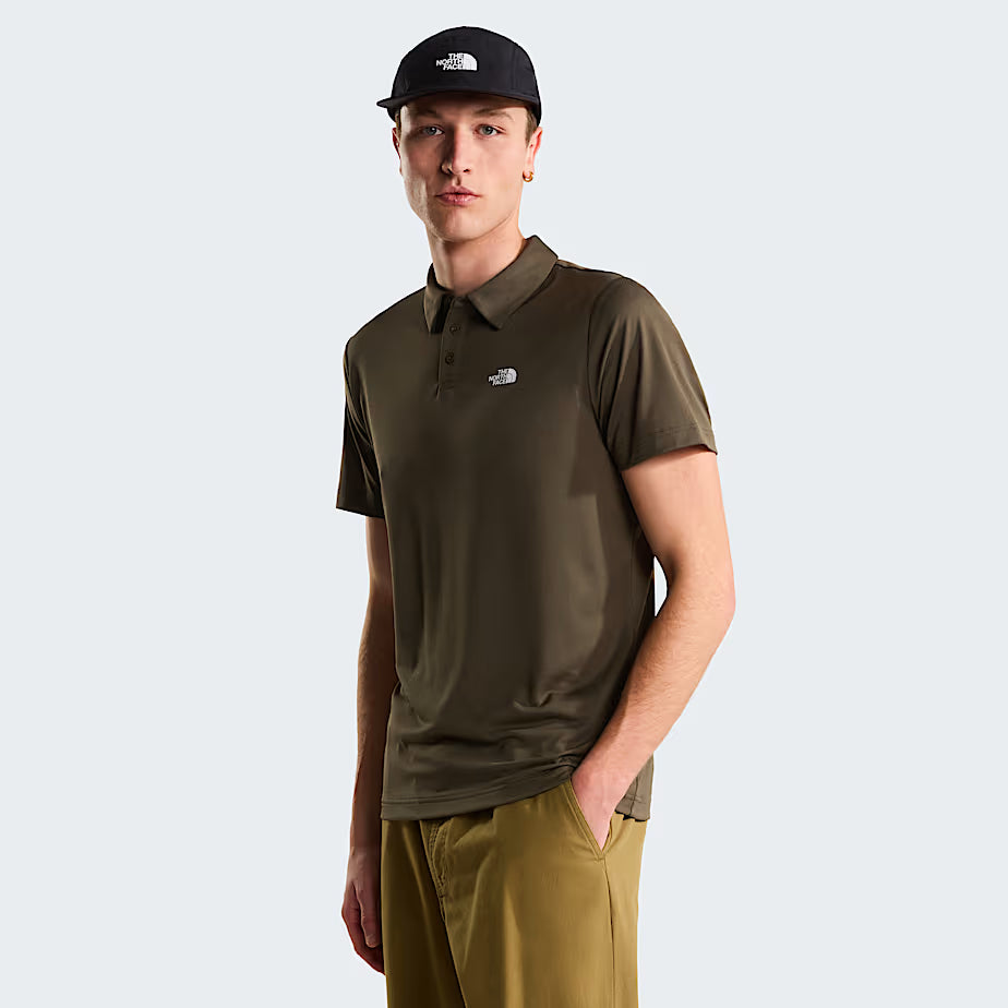 Polo the north face hombre NF0A2WAZ21L-GREEN