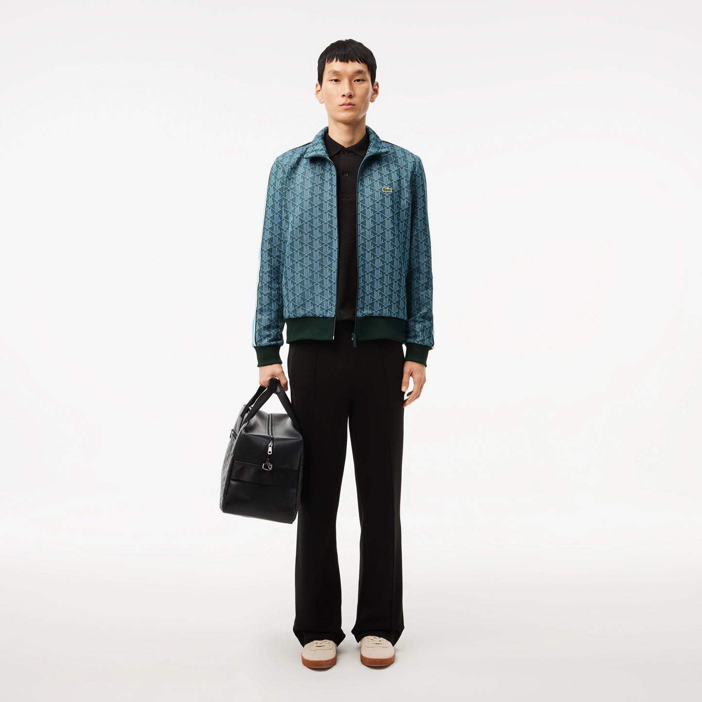 SUDADERA CREMALLERA LACOSTE CON MONOGRAMA SH1368-00-IB4