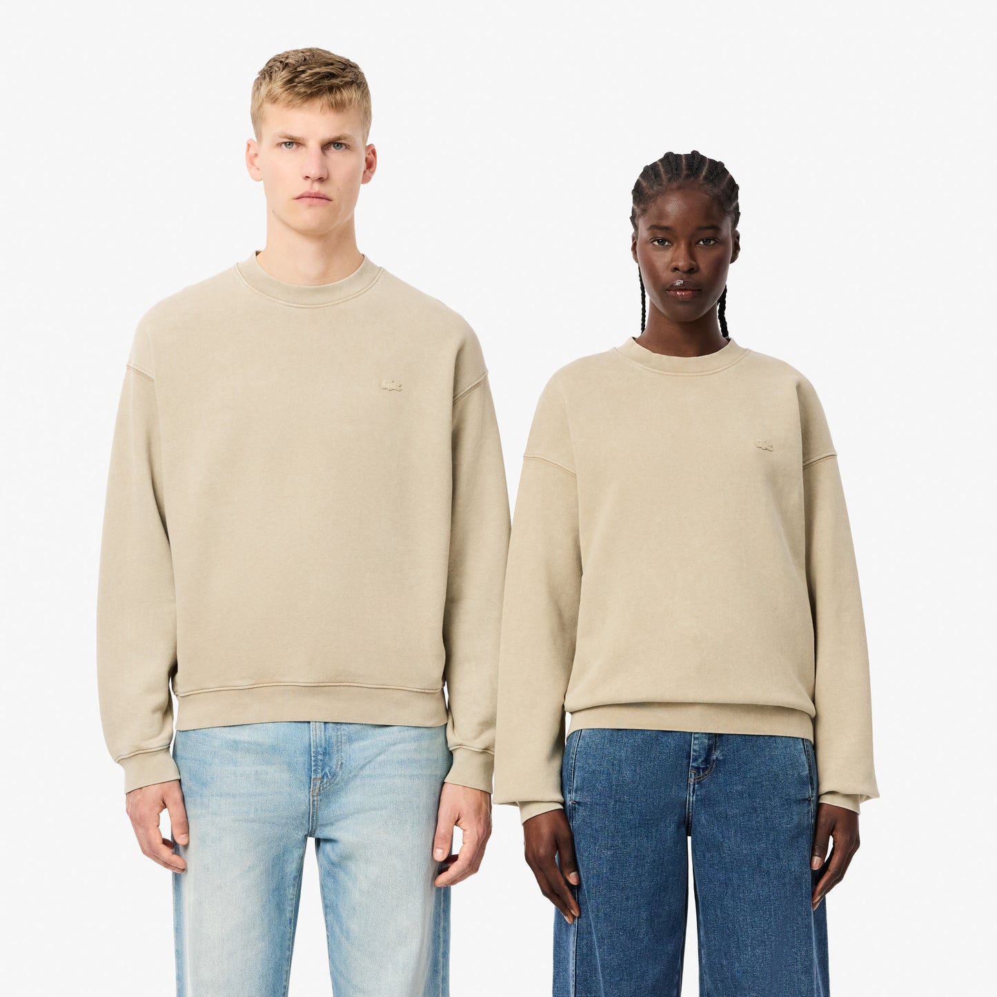 SUDADERA LACOSTE CORTE HOLGADO EFECTO LAVADO SH2837