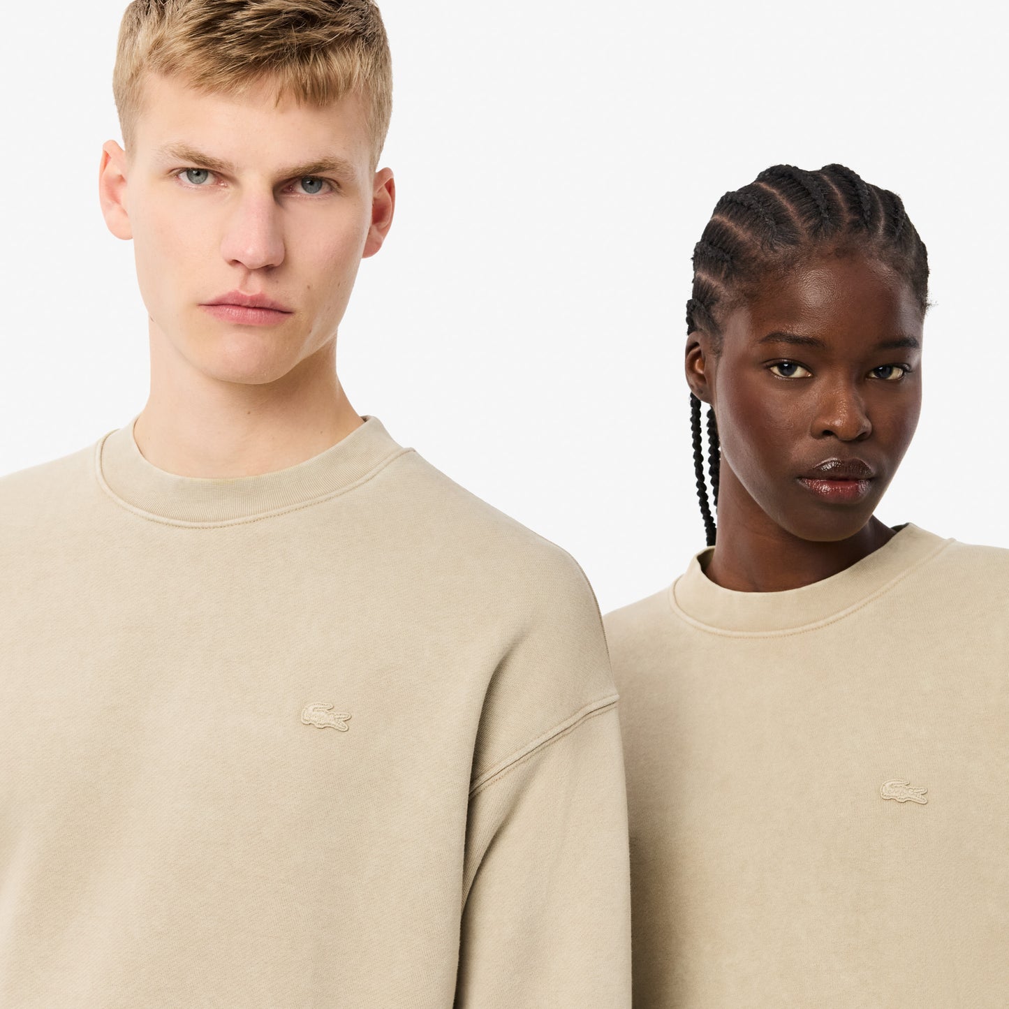 SUDADERA LACOSTE CORTE HOLGADO EFECTO LAVADO SH2837