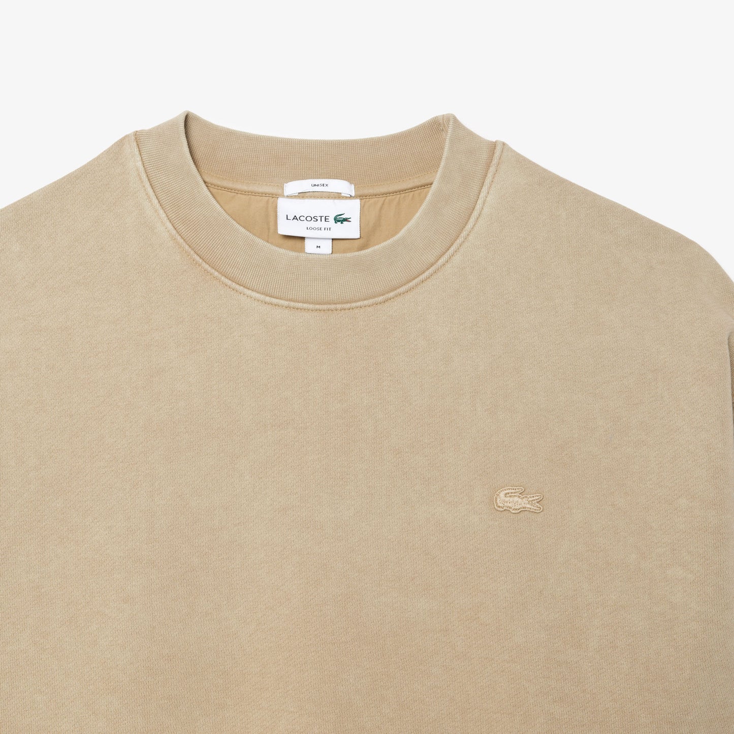 SUDADERA LACOSTE CORTE HOLGADO EFECTO LAVADO SH2837